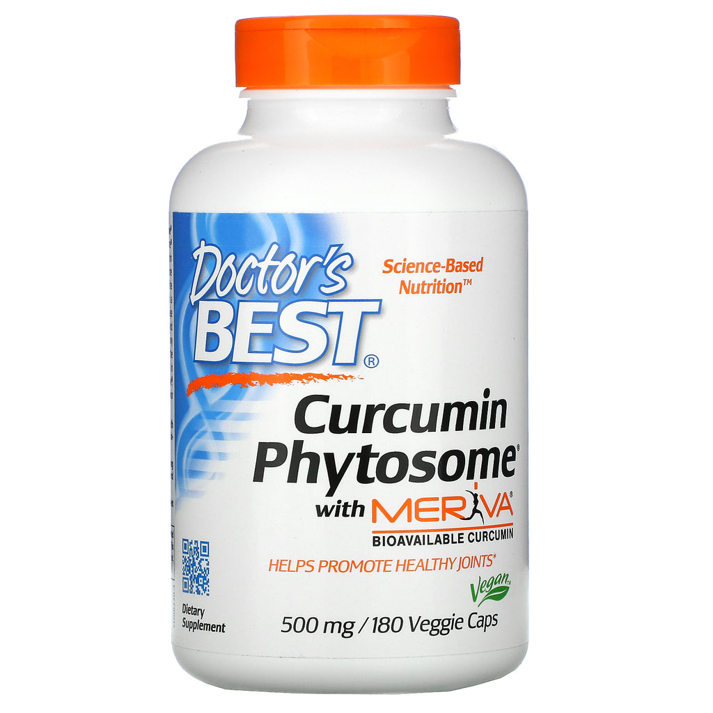 Doctor's Best, Curcumin Phytosome with Meriva, 500 mg, 180 Veggie Caps