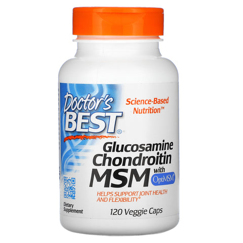 Doctor's Best, Glucosamine Chondroitin MSM with OptiMSM, 120 Veggie Caps