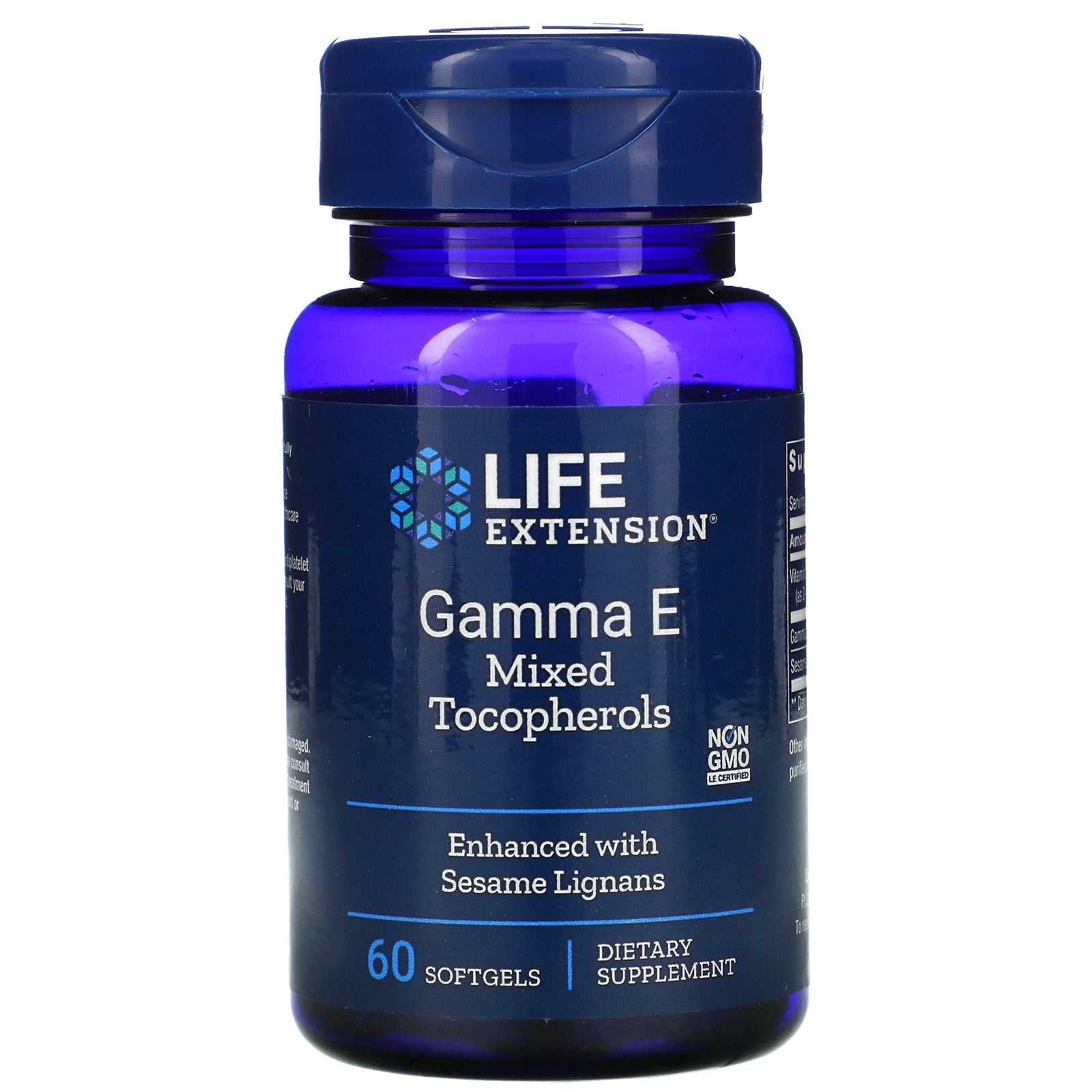 Life Extension, Gamma E Mixed Tocopherols, 60 Softgels