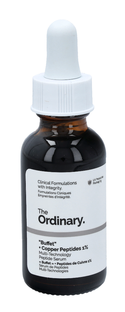 Den almindelige buffet + kobberpeptider 1% 30 ml