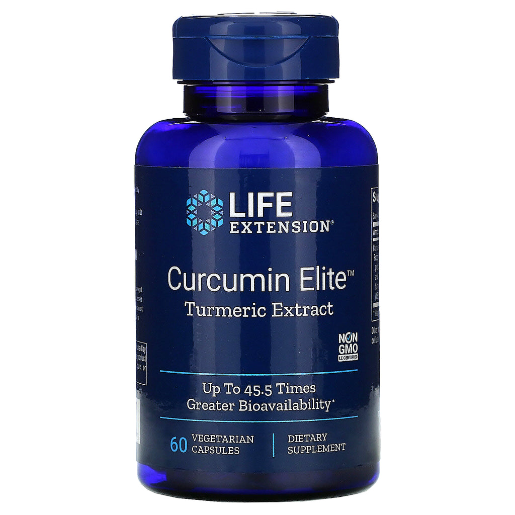 Life Extension, Curcumin Elite, Turmeric Extract, 60 Vegetarian Capsules