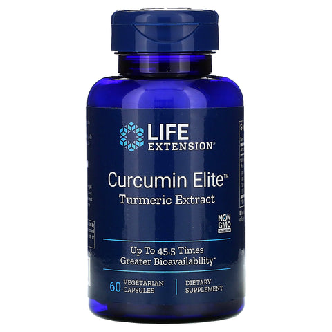 Life Extension, Curcumin Elite, Turmeric Extract, 60 Vegetarian Capsules