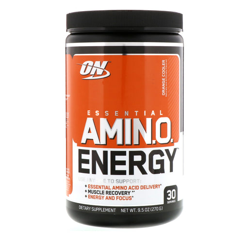 Optimum Nutrition, ESSENTIAL AMIN.O. ENERGY, Orange Cooler, 9.5 oz (270 g)