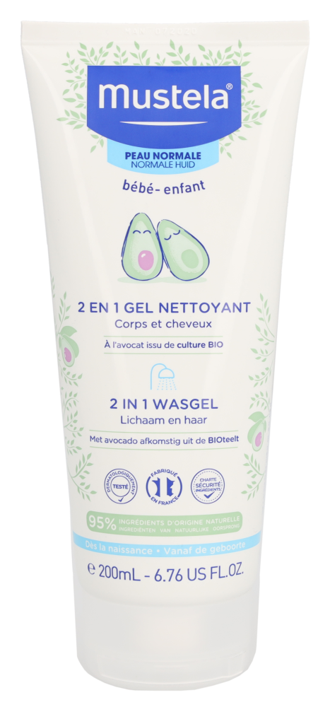 Mustela 2-In-1 Cleansing Gel Normal Skin 200 ml