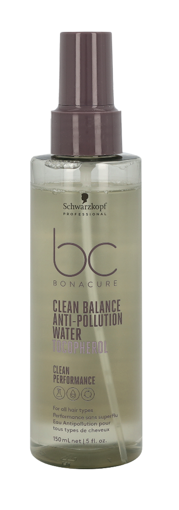 Schwarzkopf Bonacure Clean Balance Anti-Pollution Water Tocopherol/For All Hair Types 150 ml